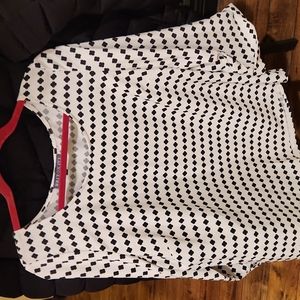Brixon Ivy Black/White Polka dot print blouse